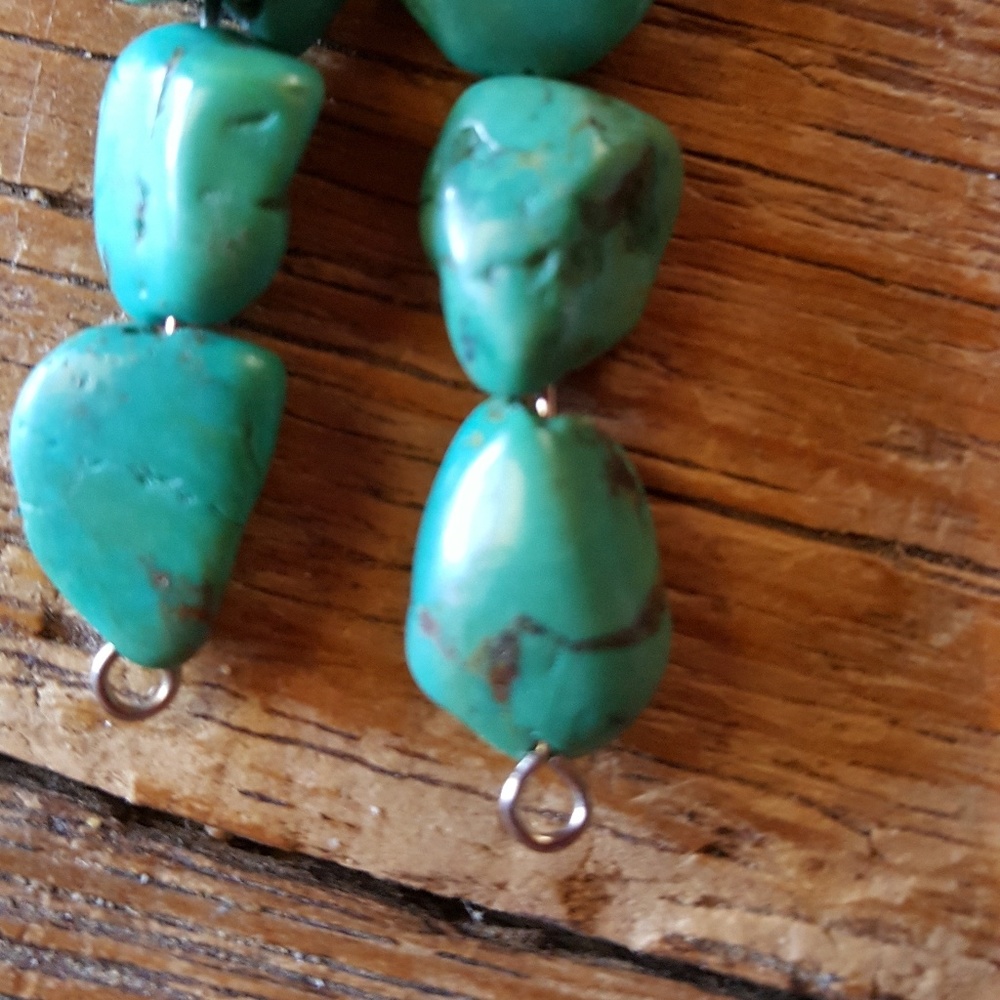 Authentic Turquoise earrings - Picture 2 of 3